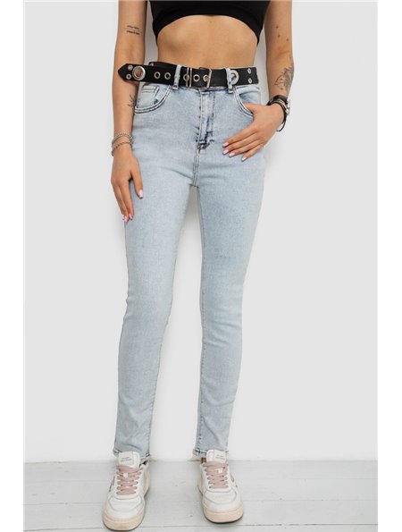 Джинси жіночі Skinny Американки, колір блакитний, 182R00659