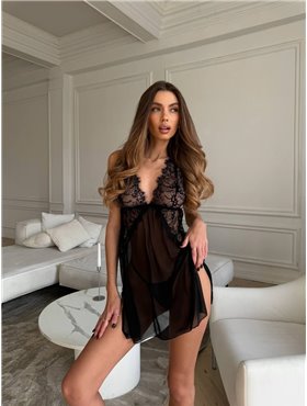 Сорочка DO3277 Чорна