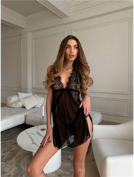 Сорочка DO3277 Чорна