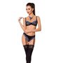 Комплект белья Passion Exclusive GISELE SET, черный, размер L/XL (PS24607)