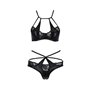 Комплект Passion Exclusive белья NAVEL SET black, размер XXL/XXXL (PS24903)