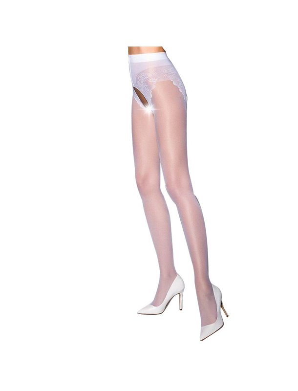 Эротические колготки Passion TIOPEN 006 bianco (30 den), размер 3/4, белый (PS24515)