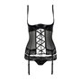 Корсет и трусики Passion NORTH CORSET, размер S/M, черный (PS24005)