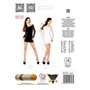Бодистокинг Passion BS025, размер универсальный, черный (PBS025B)