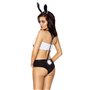 Костюм эротический Passion MALLOY SET, размер XXL/XXXL, черный с белым (EL12803)