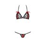 Комплект белья Passion MELISSA BIKINI, размер L/XL, черный (EL15901)