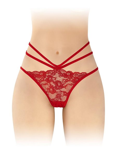 Трусики с открытой попкой Fashion Secret Nadia Red