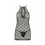 Полупрозрачная сорочка AZALIA CHEMISE black L/XL Passion