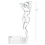 Откровенный бодистокинг с глубоким декольте Passion BS075 white