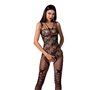 Ажурный бодистокинг с интимными вырезами Passion BS076 black