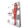 Ажурный бодистокинг с интимными вырезами Passion BS076 red