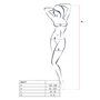 Бодистокинг с крупной сеткой Passion BS077 white