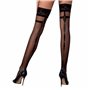 Чулки с узорным швом сзади Passion ST114 nero 3/4 (20 den)