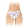 Трусики-стринги с жемчужной ниткой Fashion Secret KATIA White