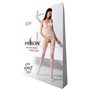 Бодистокинг Passion BS069 white, комбинезон, имитация чулок и боди