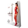 Ажурный бодистокинг с чулками Passion BS082 red