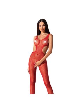 Эротический бодистокинг с рисунком Passion BS085 red