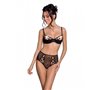 Эротический комплект с рисунком LOVELIA BIKINI black L/XL - Passion