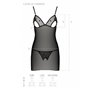 Сорочка с вырезами на груди + стринги LOVELIA CHEMISE black S/M - Passion