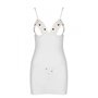 Пеньюар с вырезами на груди + стринги Passion LOVELIA CHEMISE white XXL/XXXL (SO4764)