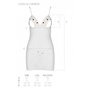 Пеньюар с вырезами на груди + стринги Passion LOVELIA CHEMISE white XXL/XXXL (SO4764)
