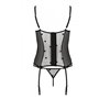 Корсет с подвязками + стринги LOVELIA CORSET black S/M - Passion