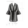 Воздушный пеньюар LOVELIA PEIGNOIR black L/XL - Passion