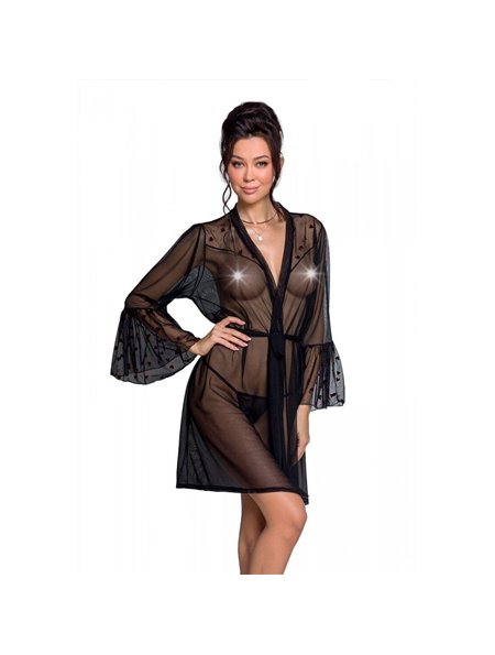 Воздушный пеньюар LOVELIA PEIGNOIR black S/M - Passion