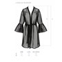 Воздушный пеньюар LOVELIA PEIGNOIR black S/M - Passion