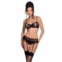 Сексуальный комплект с поясом для чулок LOVELIA SET black S/M - Passion