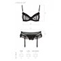 Сексуальный комплект с поясом для чулок LOVELIA SET black XXL/XXXL - Passion