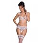 Сексуальный комплект с поясом для чулок LOVELIA SET white XXL/XXXL - Passion