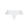 Трусики в горошек, с рюшами и шнуровкой Fatin Thong white L/XL - Passion