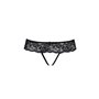 Кружевные стринги с доступом Senia Thong black XXL/XXXL - Passion